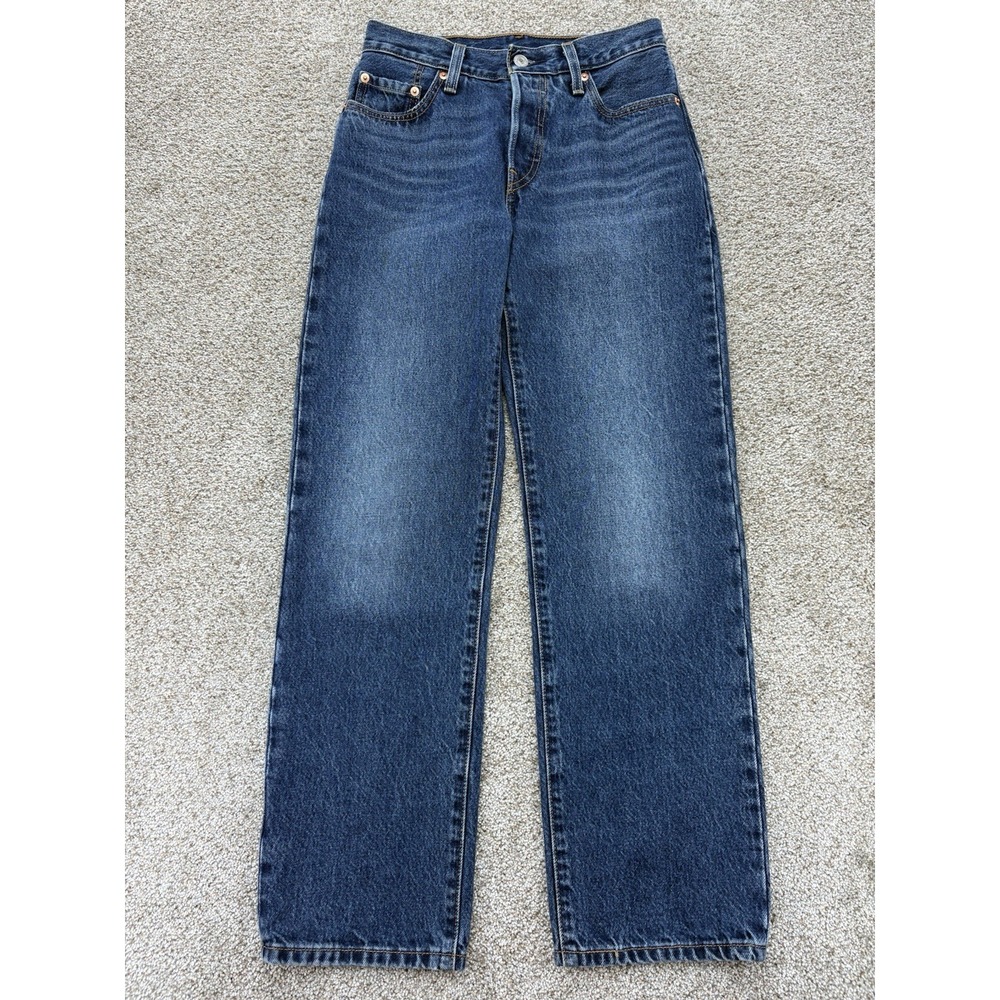Levi's Women's 501 90s Jeans in Dark Blue Wash